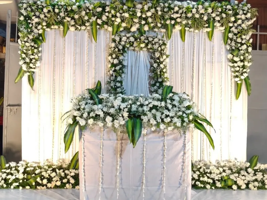 Wedding Backdrop Decoration by Wedding Flower Decoration