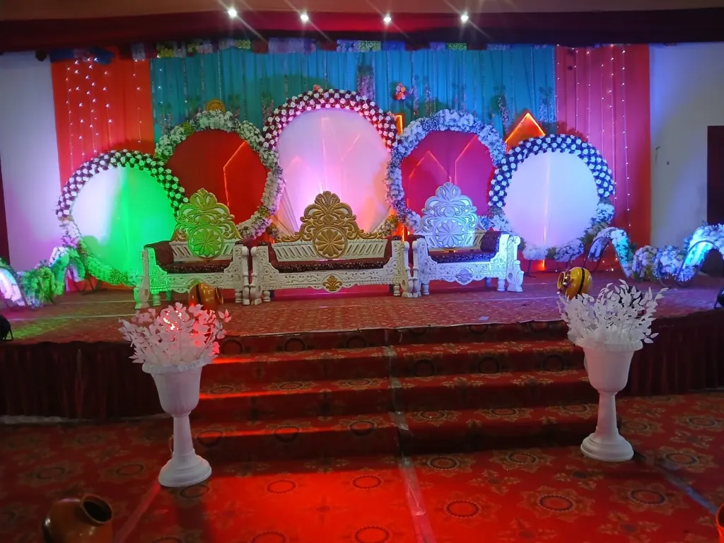 Wedding Stage Decoration by Wedding Flower Decoration